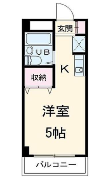 アイリスビル(ワンルーム/3階)の間取り写真