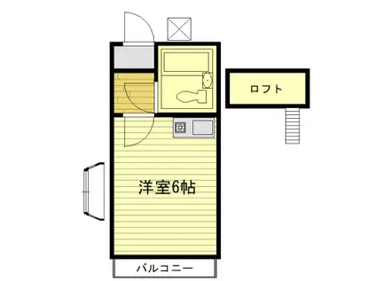 グレイスハイム保谷(1K/1階)の間取り写真
