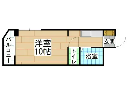 レジデンス馬借(ワンルーム/2階)の間取り写真