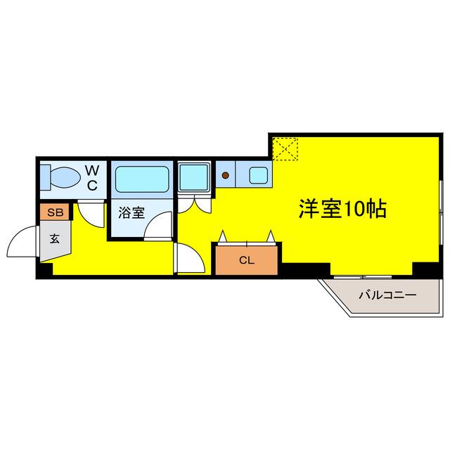 マルマン大阪マンション(ワンルーム/2階)の間取り写真