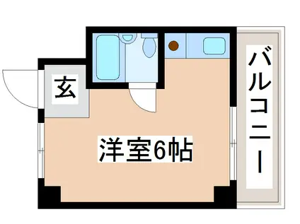 ベル東須磨(ワンルーム/4階)の間取り写真