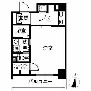 エステムヒルズ新大阪(1K/9階)の間取り写真