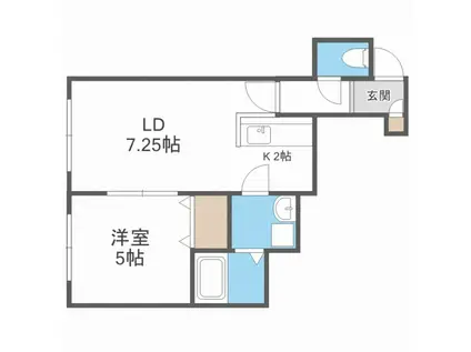 エルズカーサNO.5(1LDK/3階)の間取り写真