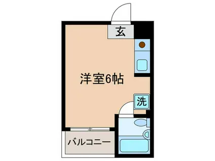 ハウス101(ワンルーム/2階)の間取り写真