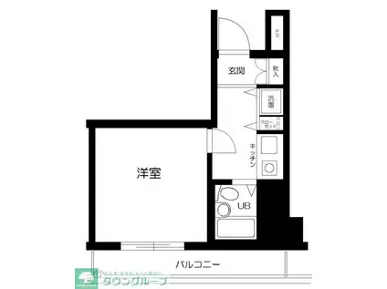 横浜平沼ダイカンプラザⅢ(1K/10階)の間取り写真