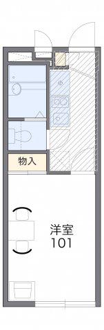 ELAN(1K/1階)の間取り写真