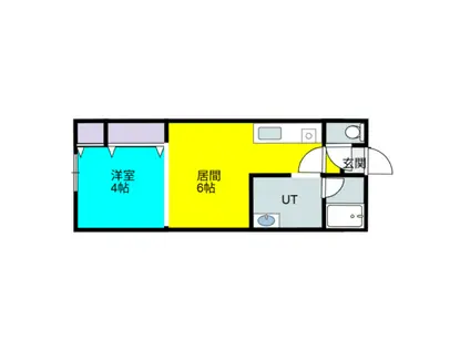 フレンディーマンション(1LDK/1階)の間取り写真