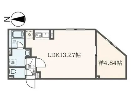 A LATO 亀戸II(1LDK/4階)の間取り写真