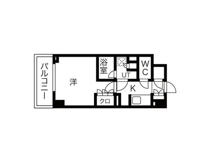 シーズンフラッツ高田馬場リバーサイドノース(1K/4階)の間取り写真