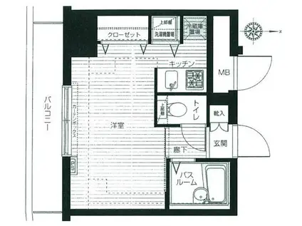 トーシンフェニックス目白弐番館(1K/4階)の間取り写真