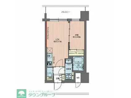 プレジオ亀有(1LDK/8階)の間取り写真