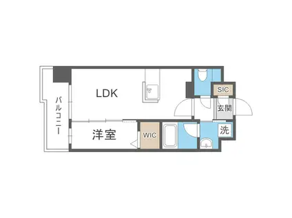 クラス平尾(1LDK/11階)の間取り写真