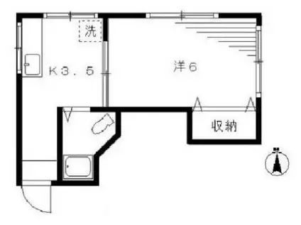 第一後藤ビル(1K/3階)の間取り写真