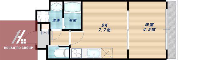 MSR新大阪南(1DK/3階)の間取り写真