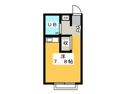 レスポアール鳥坂(ワンルーム/2階)の間取り写真