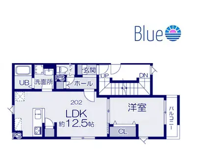 シーレクライメイションII(1LDK/1階)の間取り写真