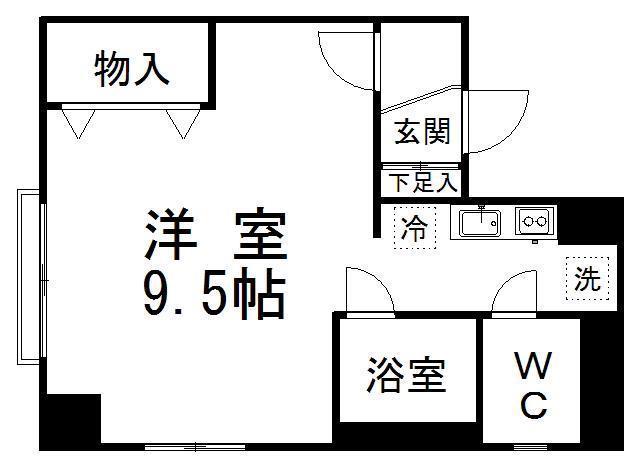 小菅木町ビル(1K/2階)の間取り写真