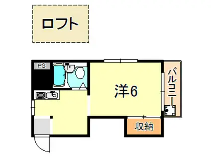 サニーグリーン(ワンルーム/4階)の間取り写真