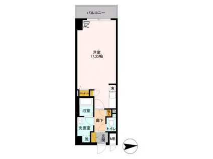 D-ROOM STAY 両国(ワンルーム/3階)の間取り写真