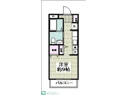 グランツ.シュロス(ワンルーム/3階)の間取り写真