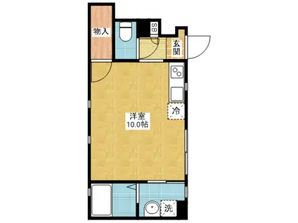 DANVILLE AVENUE(ワンルーム/1階)の間取り写真