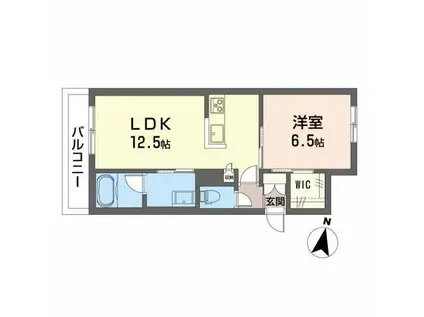 シャーメゾンCOLZA(1LDK/1階)の間取り写真