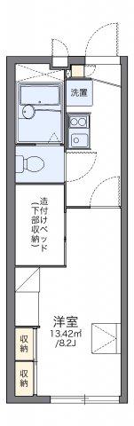 レオパレスエスポワール(1K/2階)の間取り写真