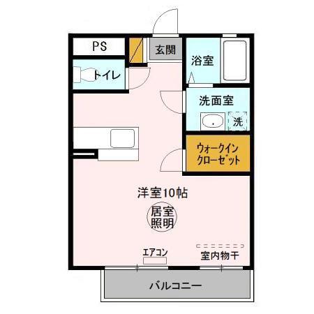 インペリアルMマミ(ワンルーム/1階)の間取り写真