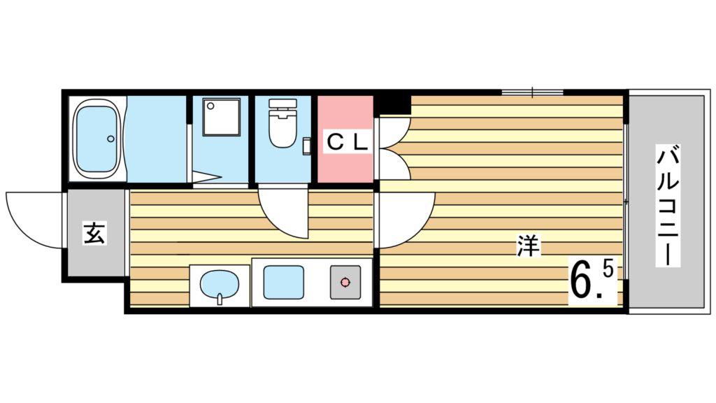 吉川マンション(1K/4階)の間取り写真