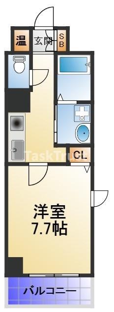 GROOVE守口駅前(1K/9階)の間取り写真
