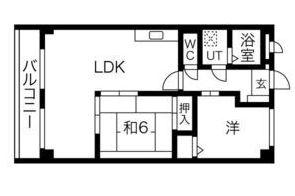 ベル野田(2LDK/3階)の間取り写真