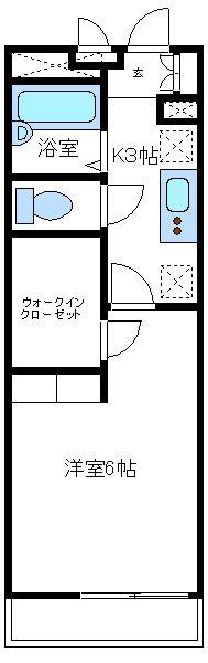 レオパレス松並(1K/3階)の間取り写真