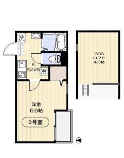 アイルグラン(1K/3階)の間取り写真