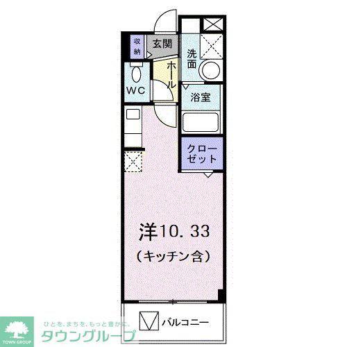 エスぺランサ(ワンルーム/3階)の間取り写真