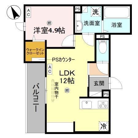 FT.RECOLTE(1LDK/2階)の間取り写真