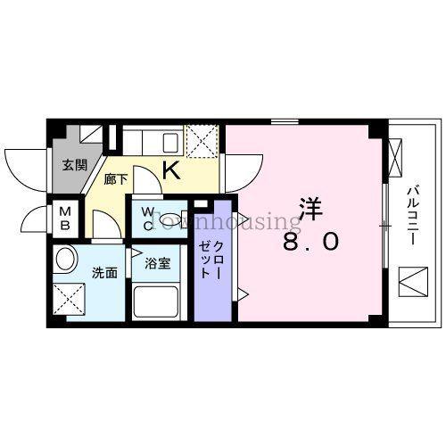 シテセレスト東砂(1K/3階)の間取り写真