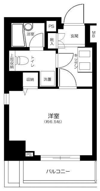 ヴァレッシア代田橋シティ(1K/2階)の間取り写真