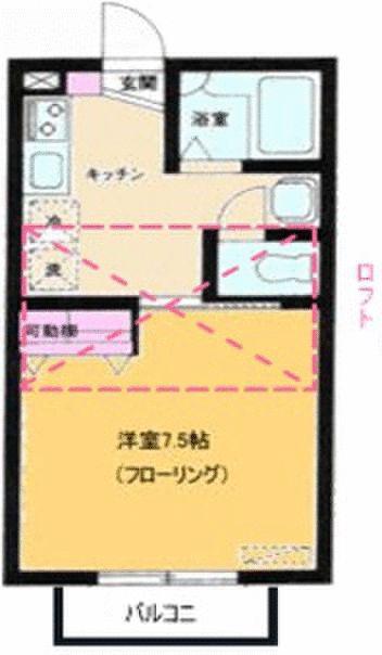 ミュウ壱番館(1K/2階)の間取り写真