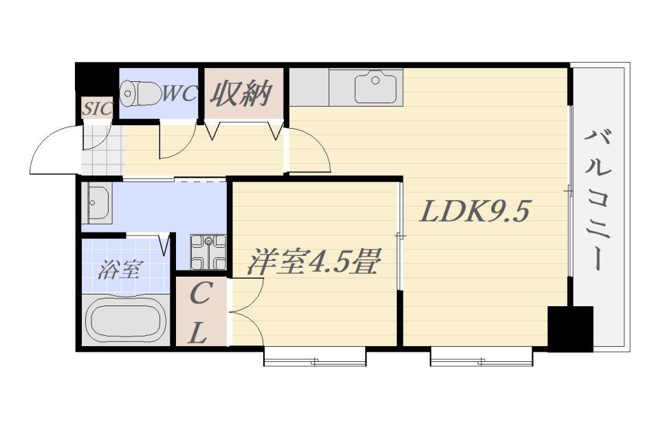 パール・88番館(1LDK/4階)の間取り写真