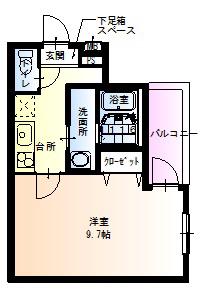 フジパレス新深江VII番館(1K/3階)の間取り写真