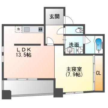 ARK POINT(1LDK/3階)の間取り写真