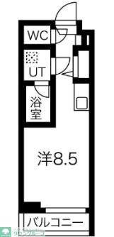 クラリッサ川崎梶ヶ谷(1K/5階)の間取り写真