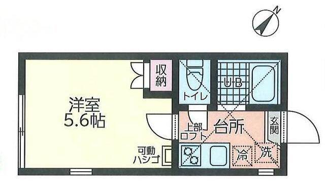ユーハウス(1K/2階)の間取り写真