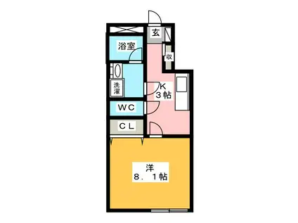 ST吉野ビル(1K/3階)の間取り写真