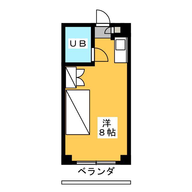 ときわマンション(ワンルーム/3階)の間取り写真