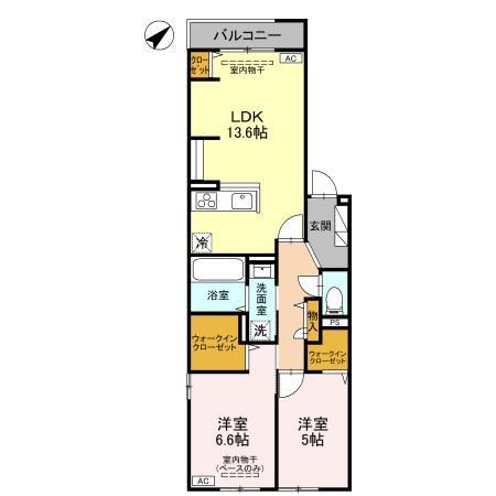FARO(2LDK/3階)の間取り写真