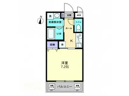 LAVITA扇町(1K/1階)の間取り写真