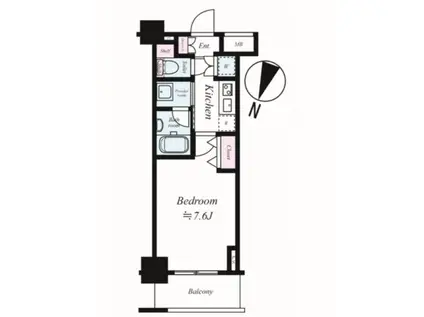 AXAS XEBEC秋葉原(1K/4階)の間取り写真