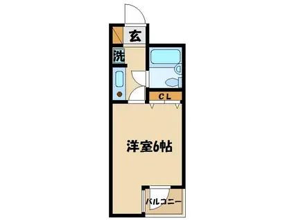 MAC平山城址公園コート(1K/5階)の間取り写真