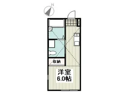 リコルド神大寺(1K/1階)の間取り写真